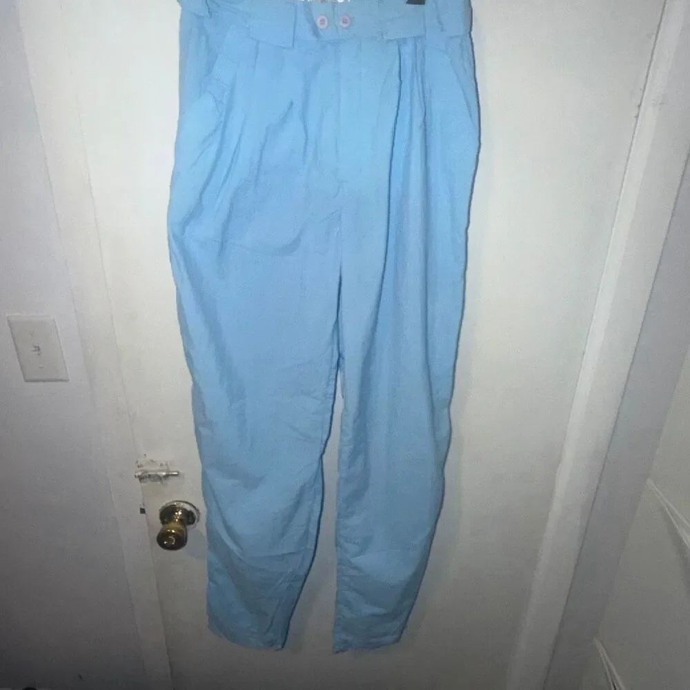 TARPONWEAR BY SIMMS Vintage Sky Blue Paradise Island Fishing Pants-30 NWOT!